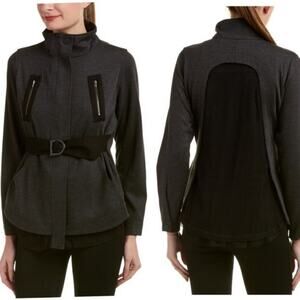 Cabi 3184 Carol Collection Mesh Back Belted Jacket Size Small